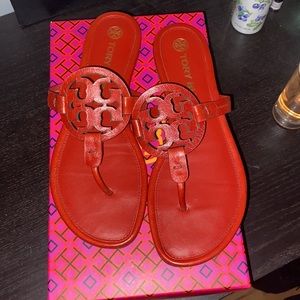 Red Tory Burch sandals